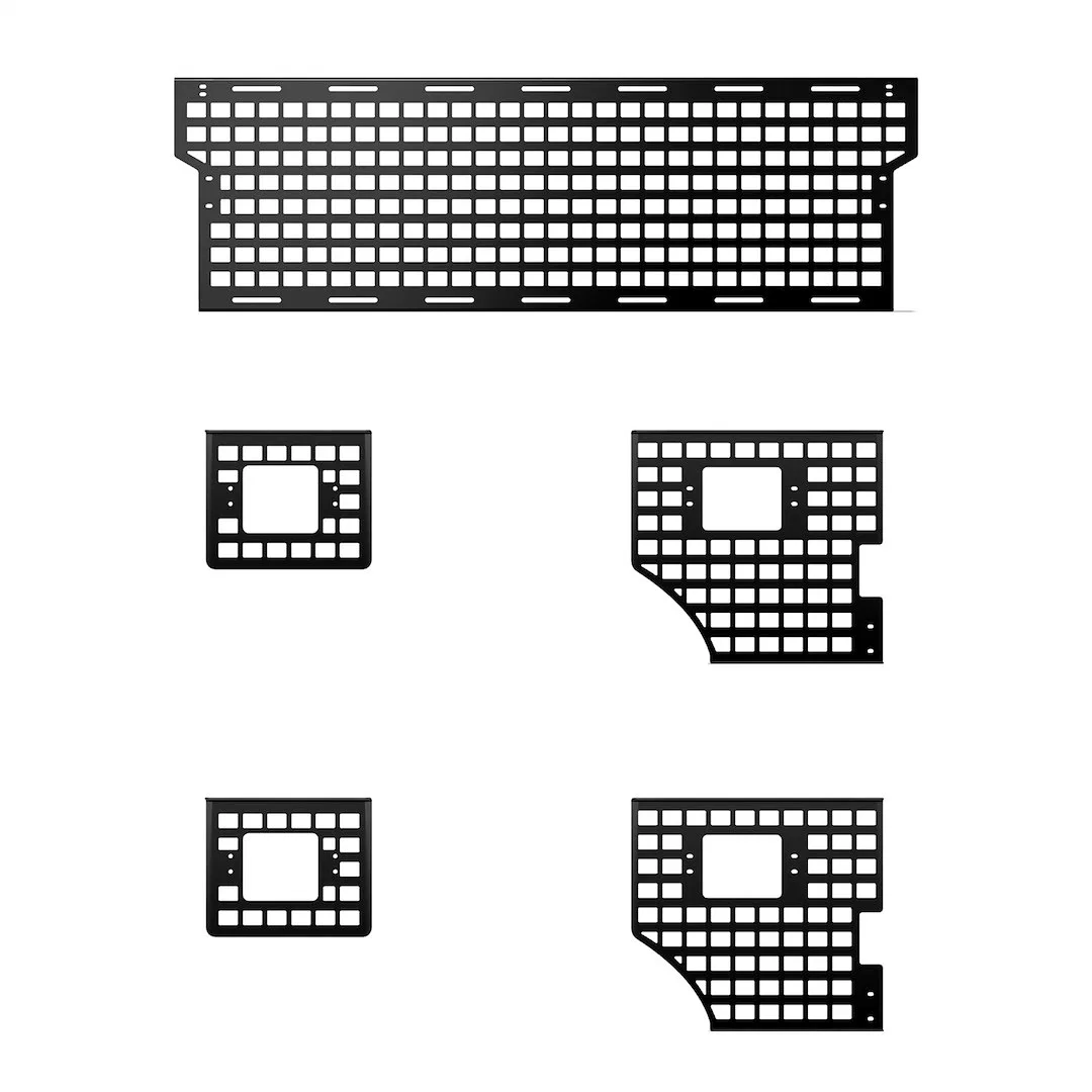 195102 – PUTCO Molle Cargo Panel, Use To Mount Bags/ Trail Gear/ Tools/ High Lift Jacks/ Axes/ Shovels/ RotopaX/ Maxt...